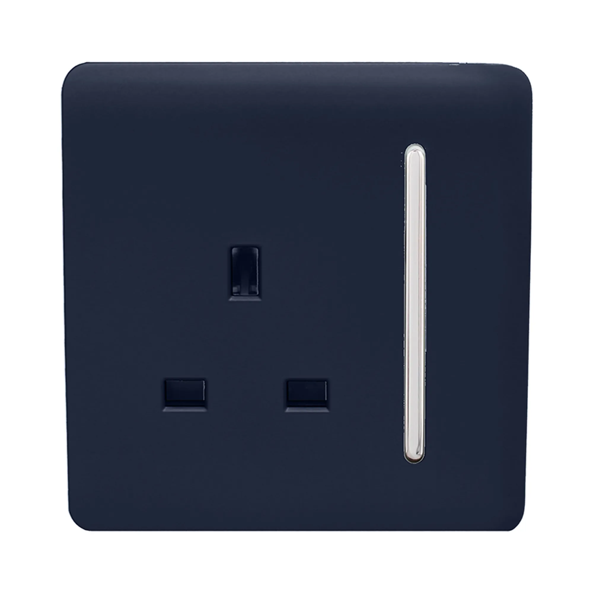 1 Gang 13Amp Switched Single Socket Navy Blue ART-SKT13NV  Trendi Navy